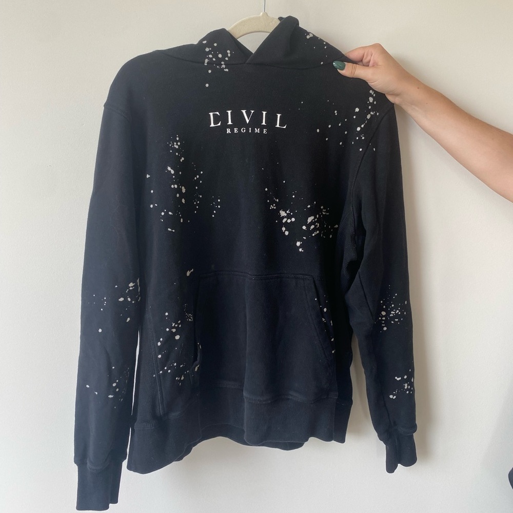Civil Regime Bleach Splatter Hoodie